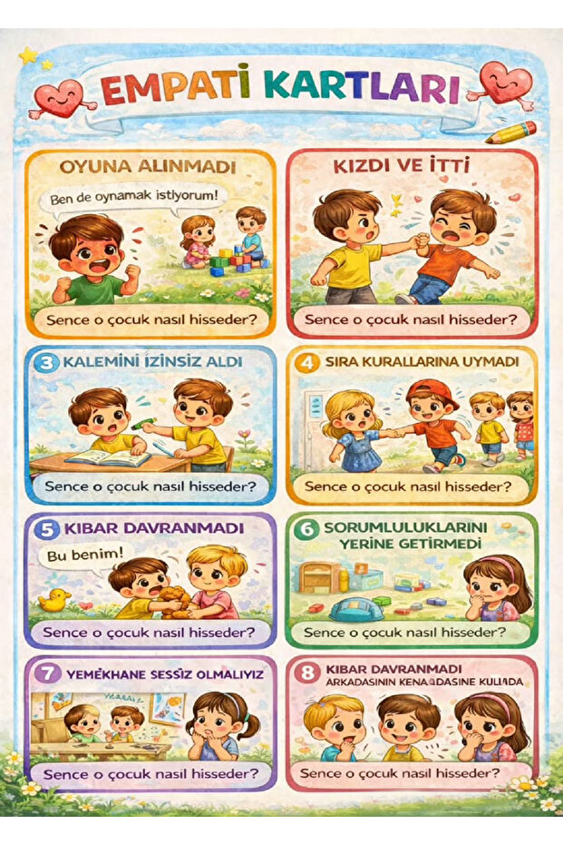 لوحة بطاقات الإيمпатي (مقاسها 25×35 سم)