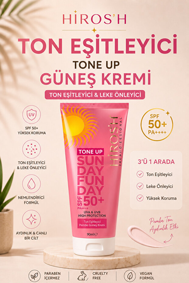 Tone up tone equalizer, blemish preventive, high sun protection spf 50+ sun cream