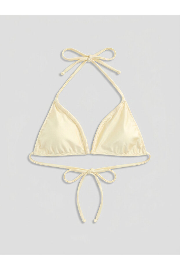 Two Mt Shop Quality Women's Drawstring Bikini Top with Removable Pads