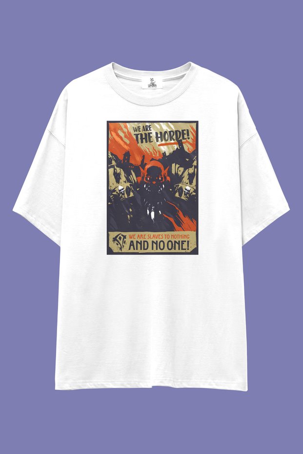 World of Warcraft Faction Series T-Shirt | Unisex 100% Cotton Black & White Printed Custom Design Tee