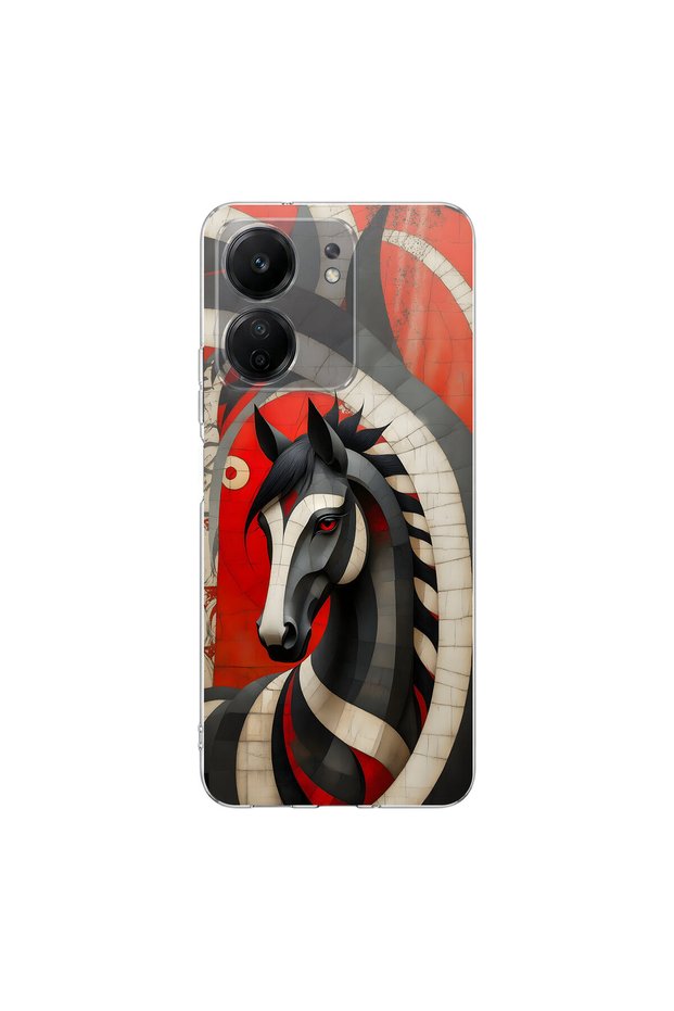 Poco C65 Compatible Table 5 Design Transparent Case