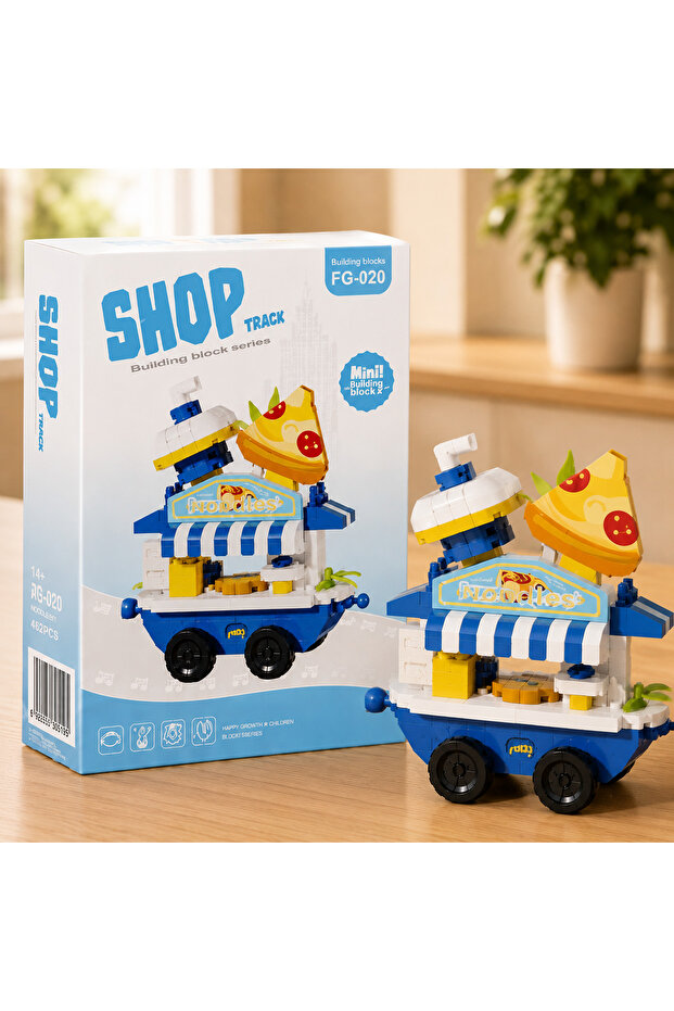 Shop Building Blocks Pizza Cart