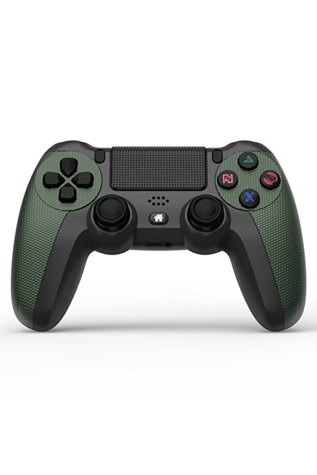 وحدة تحكم ألعاب خضراء لاسلكية بتقنية البلوتوث لجهاز PS4 مع اهتزاز مزدوج، عصا تحكم لجهاز بلايستيشن