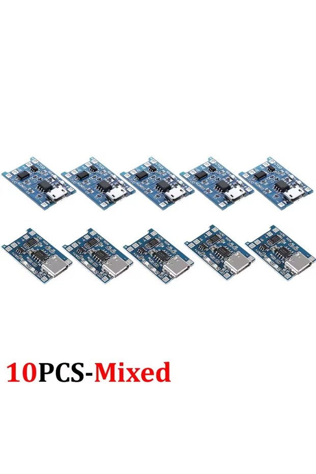 10X-Mixed 1-20Pcs Type-C/Micro/Mini USB 5V 1A 18650 Tp4056 Lithium Battery Charger Module Charging B