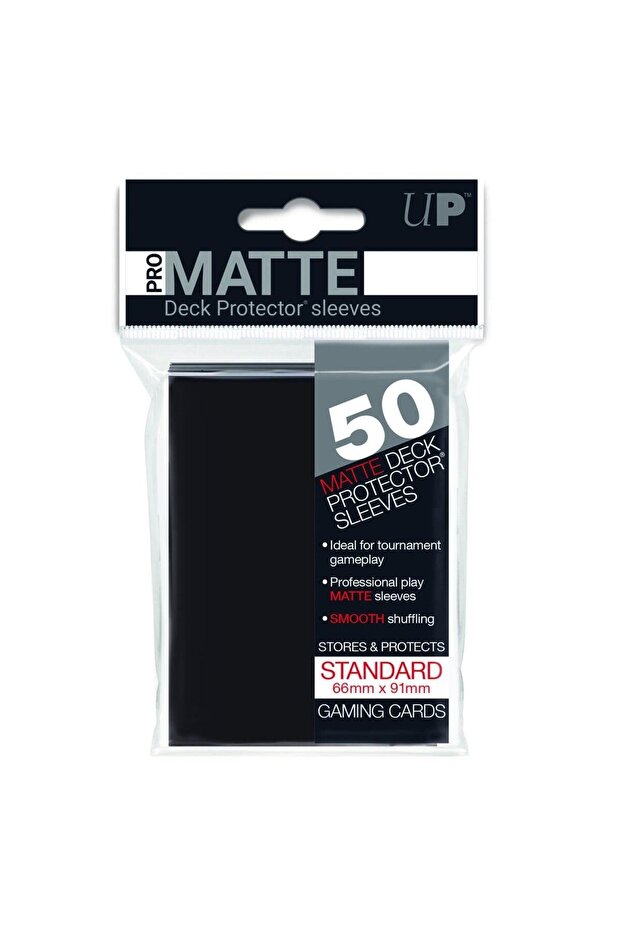 Pro-Matte Standard Deck Protector Black Sleeve 50'Li Paket