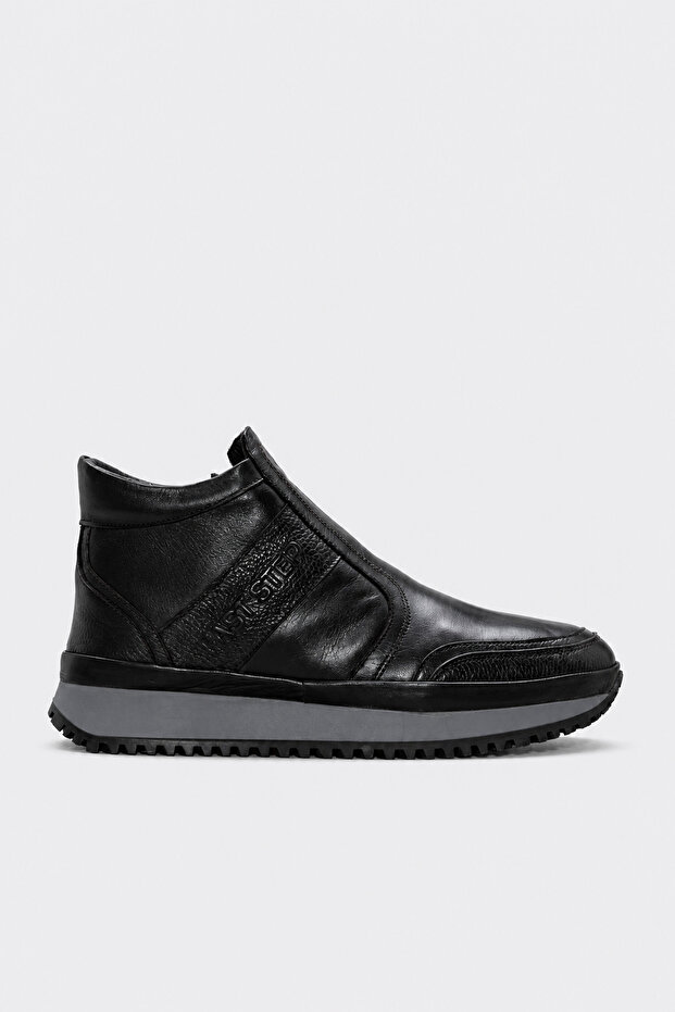 Genuine Leather and Fur Men's Sports Boots 722Kma241