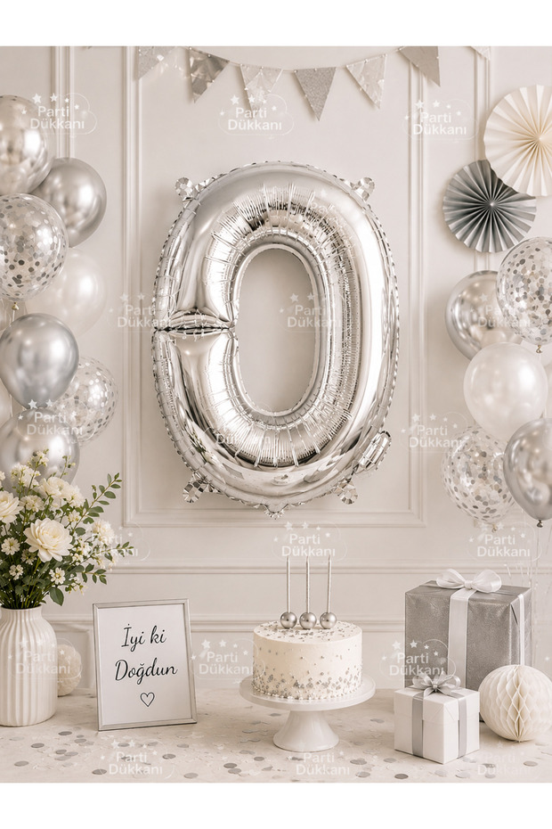 40 Inch 100 cm Silver Q Letter Foil Balloon Helium Compatible Birthday Party Decoration