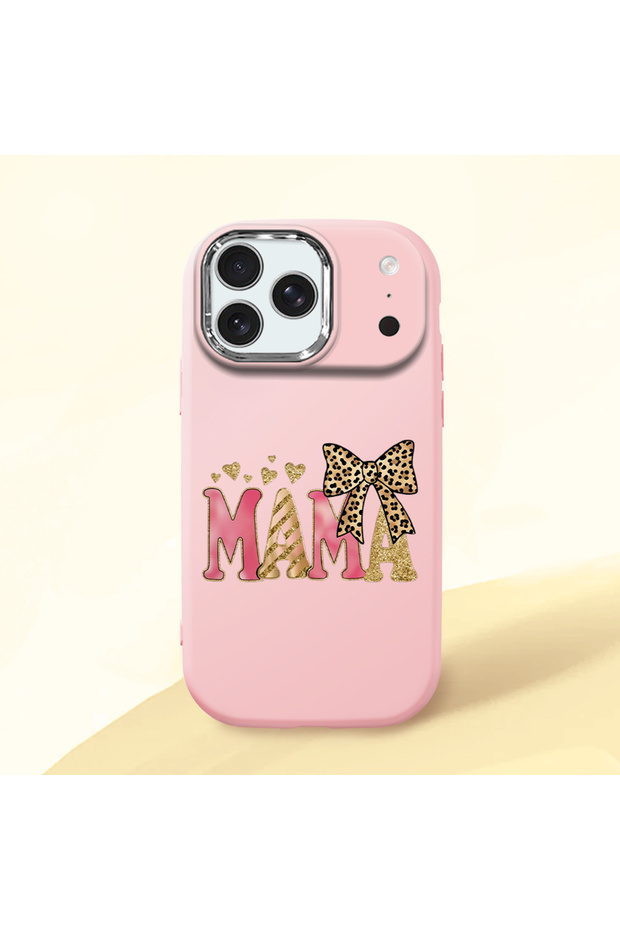 Pink Silicone Case with Shock-Absorbing Camera Protections Compatible with iPhone 17 Pro
