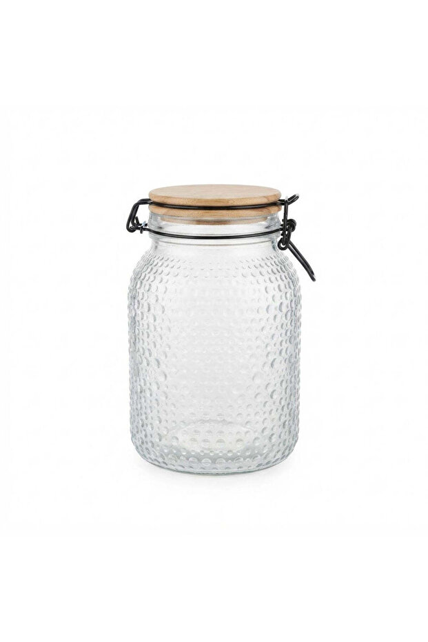 House Mart Glass Jar with Clip Lid - 1900 ml