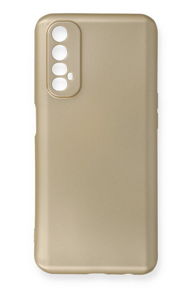 Compatible Case for Realme 7 Yumauask Colorful Flexible Premium Rubber Silicone - Gold