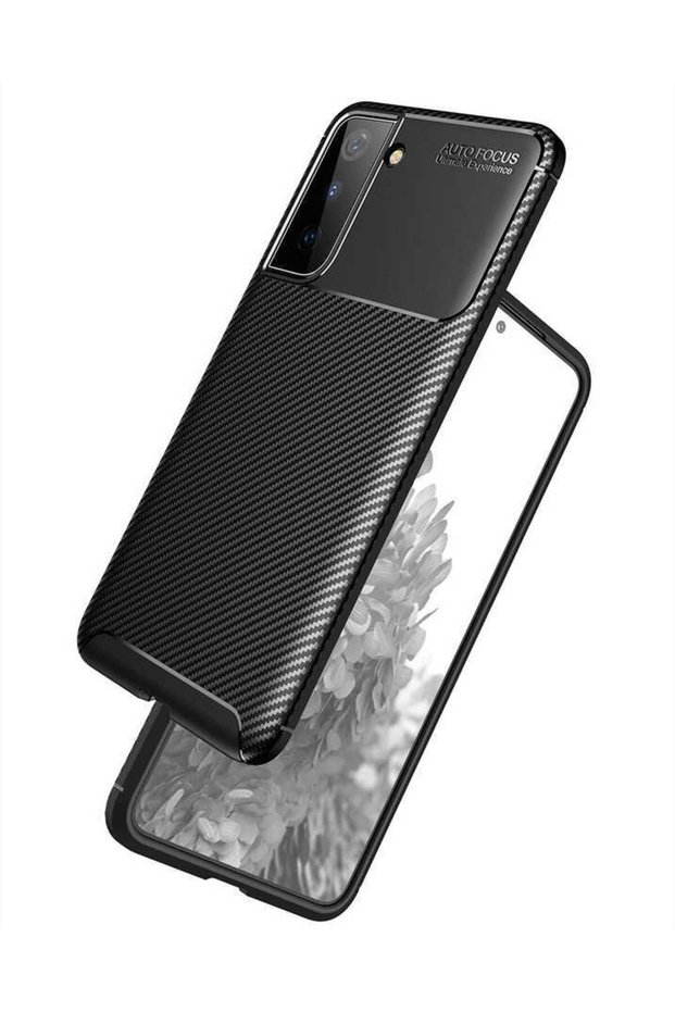 Compatible Case for Samsung Galaxy S21 Plus Carbon Designed Slim Camera Lens Protected Cover