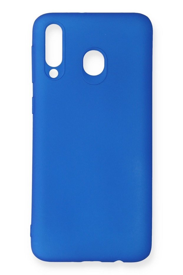Compatible Case for Samsung Galaxy M30 Yumauask Colorful Flexible Premium Rubber Silicone - Blue