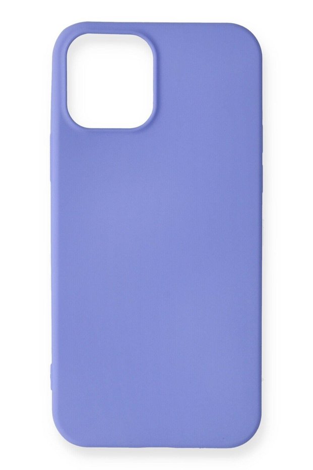 Compatible Case for iPhone 12 Mini Yumuaşk Colorful Flexible Premium Rubber Silicone - Purple