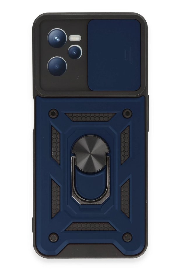 Aconcept Realme C35 Case Pars Silicone with Lens Ring (115121) - Navy Blue