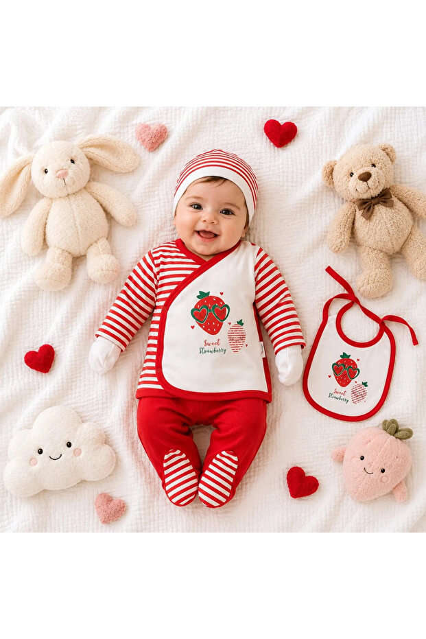 Strawberry Scented Soft Fabric 5-Piece Hospital Discharge Set