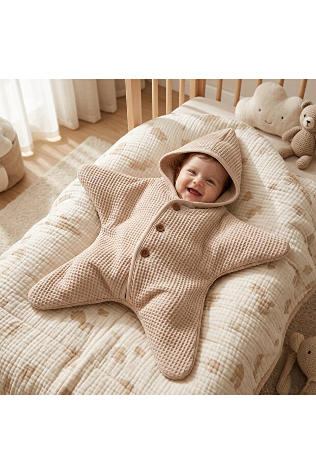 Star-Shaped Baby Romper - 1