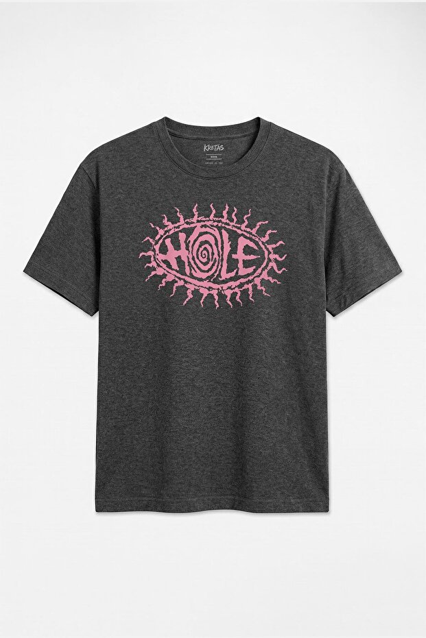 Courtney Love Hole 90S Grunge Alternative Rock Unisex Regular Fit Anthracite Melange T-Shirt