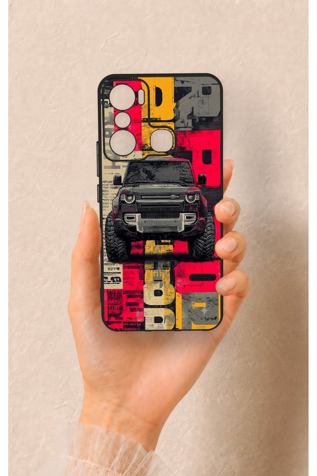Infinix Hot 20I Compatible Defender Truck Patterned Silicone Case