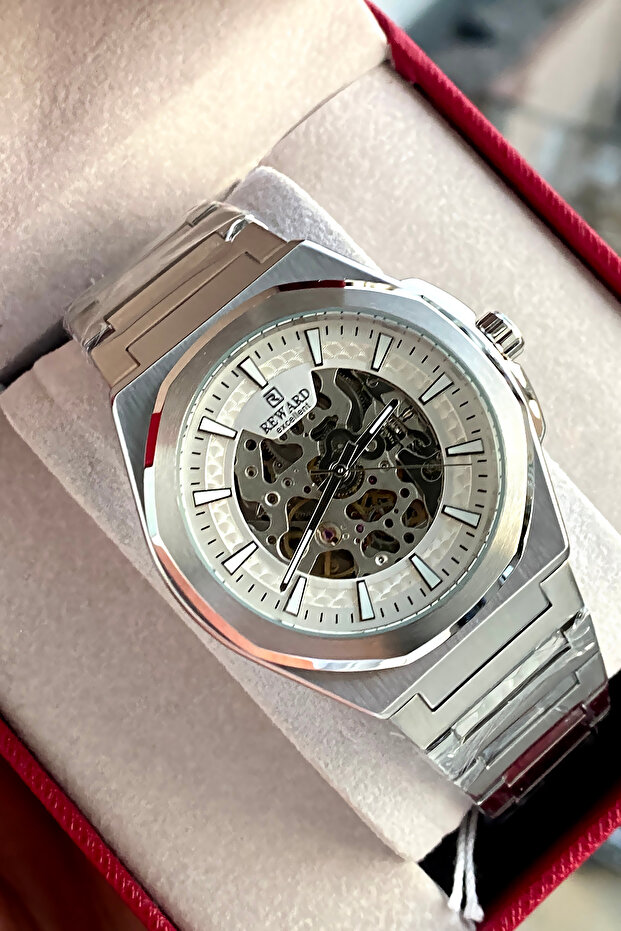 Automatic Mechanism Steel Cord 2 Year Warranty Men's Wristwatch