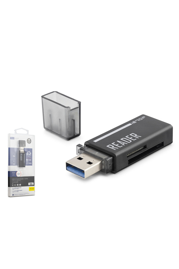 Black 5gbps typec3.2 gen1 msd sd card reader for office home office devices