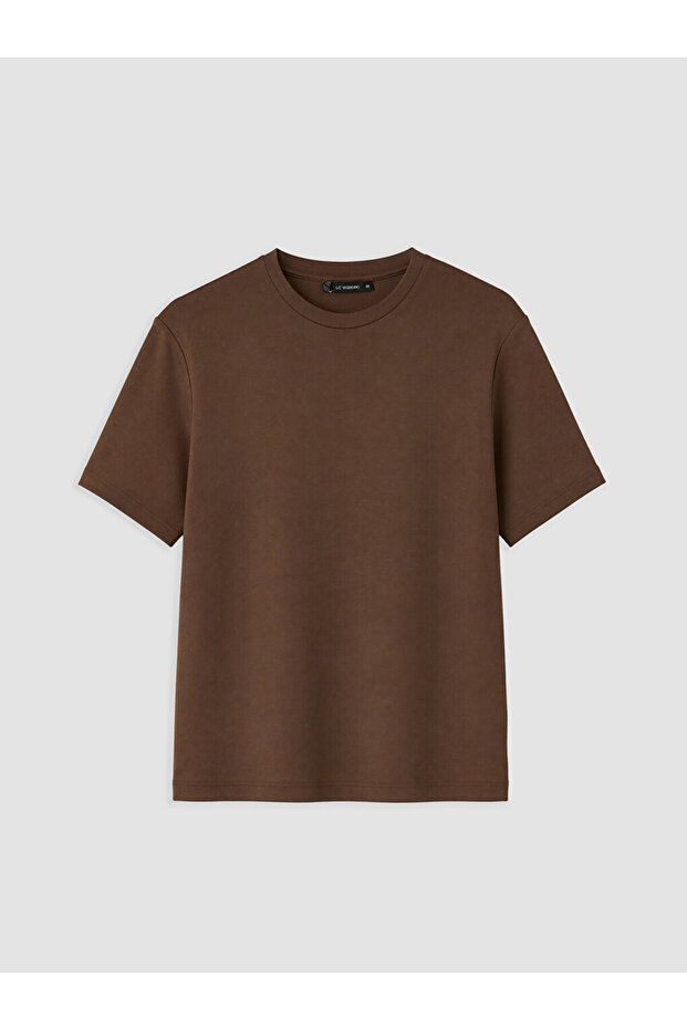 Lcw Vision Brown Crew Neck Men's T-Shirt