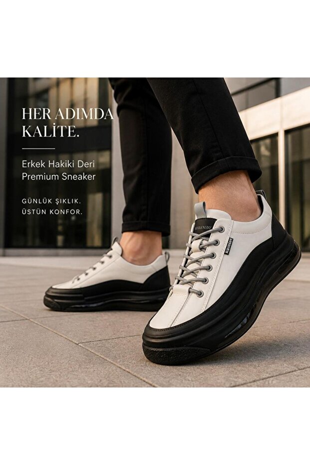 26K500-1 Men's Genuine Leather Imported Sole Premium Casual Shoes