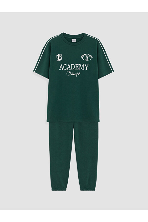 Lcw Kids Green Printed Boys' Set