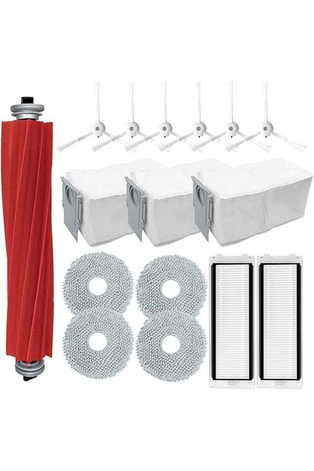 A 16-piece replacement kit for Roborock Q Revo/Roborock P10 robotic vacuum cleaners, including the main brush, mop, and more.