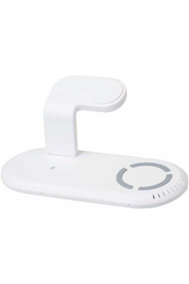 15W 3-in-1 Wireless Charger Station – Qi Compatible Foldable Fast Charging Stand for iPhone, Android, Apple Watch & Wireless Earbuds