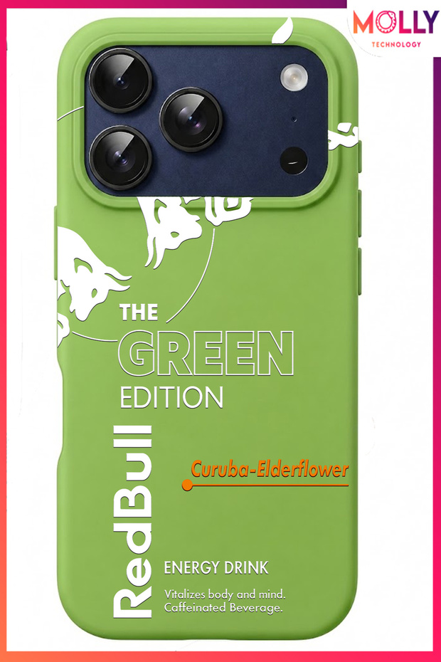 غطاء سيليكون مخملي من الداخل بنمط The Black Edition باللون الأسود لهاتف iPhone 17 PRO MAX