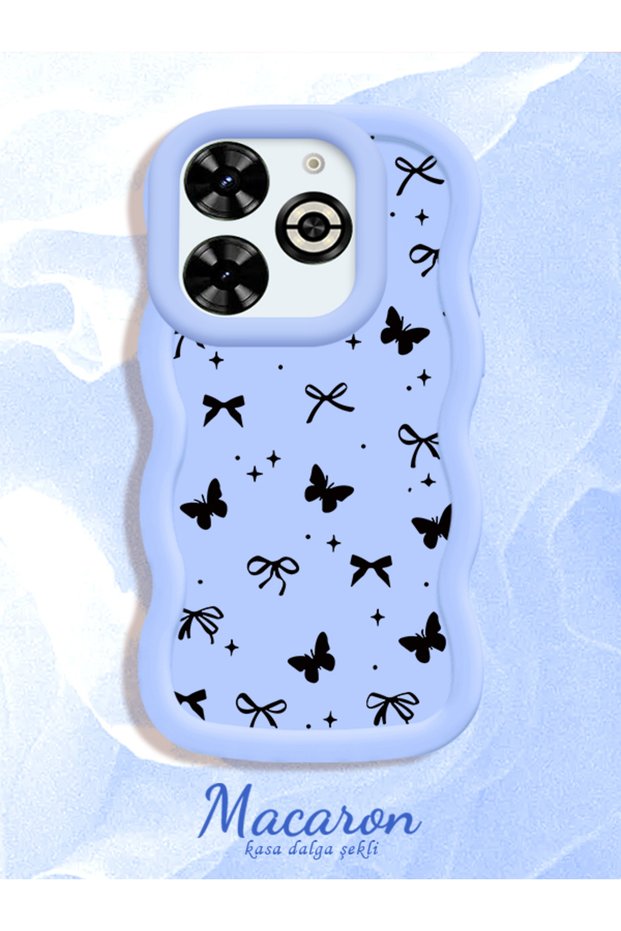 Infinix Smart 8 Plus Compatible Slim Butterfly Bow Printed Soft Structure Daily Use Phone Case
