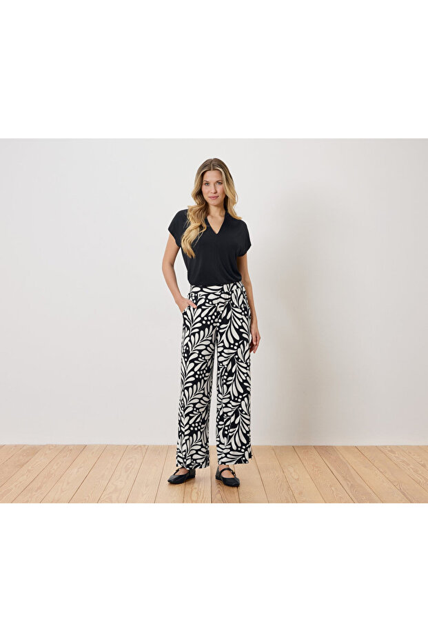 Women's Palazzo Pants, Black