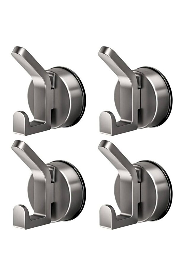 4-piece suction cup hook set, reusable suction cup bathroom towel rack, no drilling required, strong suction cup hooks.