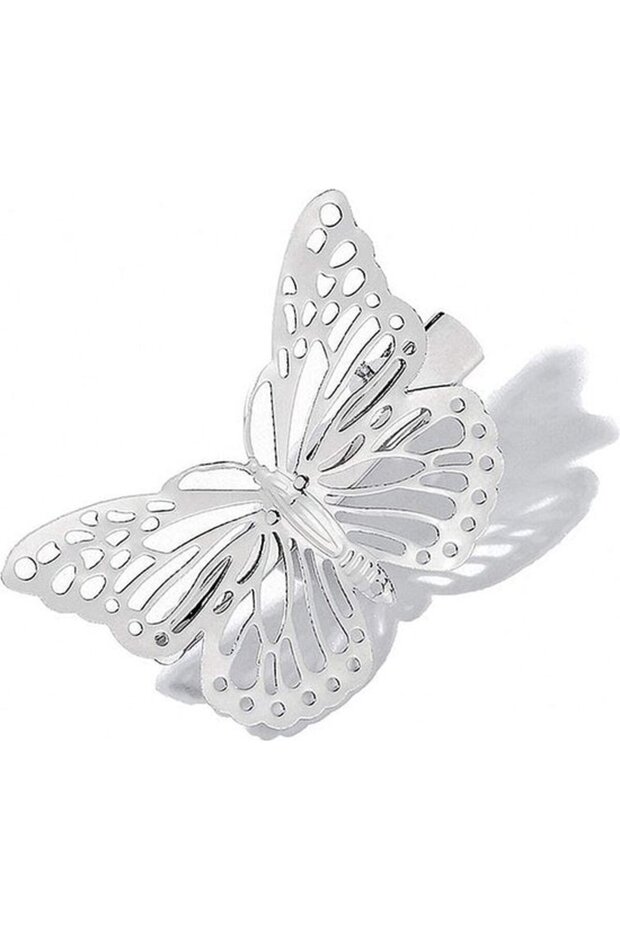 24 Pcs Cute Silver Butterfly Hair Clips - Metal Butterfly Mini Hairpins & Headwear Styling Accessories for Girls