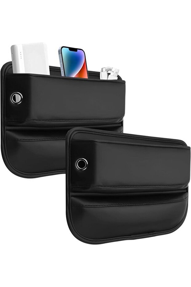 Car seat storage boxes - 2-pack, seat gap storage boxes with side pockets. Hope this meets your needs!