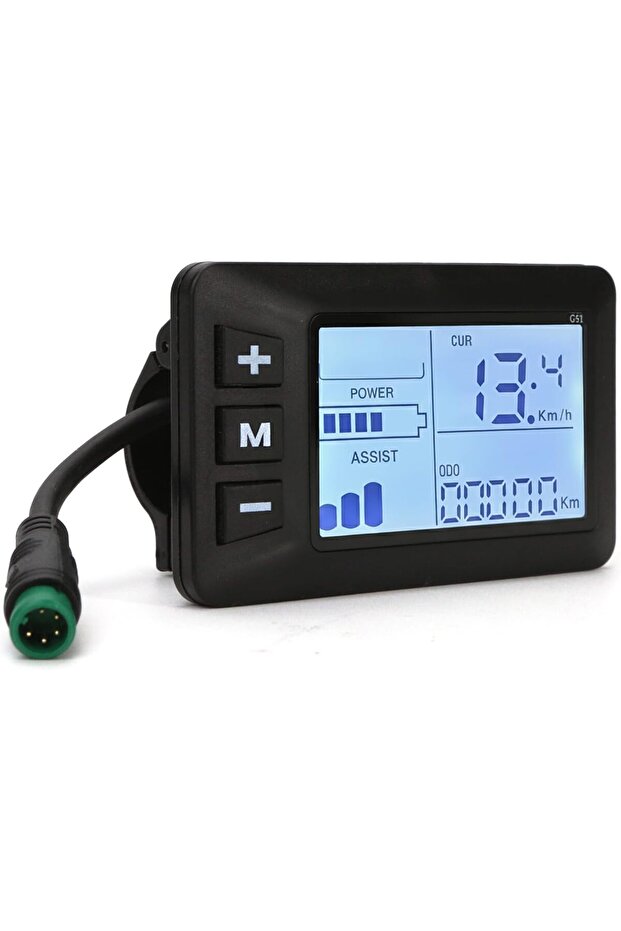 Electric Bicycle Display Controller 5-Pin LCD Color Screen Smart Control Panel for 24V 36V 48V Speedometer G51