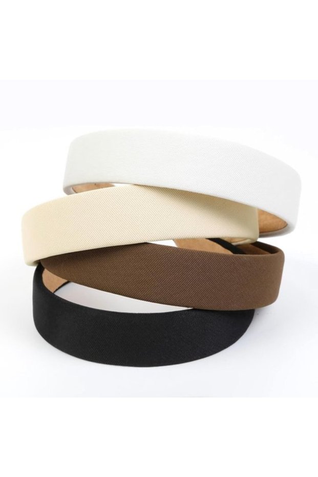 4-Pack Wide Top Knot Non-Slip Headbands, Fashionable Soft Hair Accessories & Elastic Headbands for Women and Girls (Daily Wear)