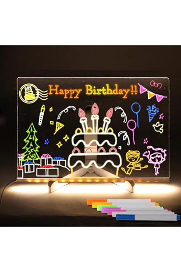 LED Acrylic Glow Board – Illuminated Dry-Erase Message Board