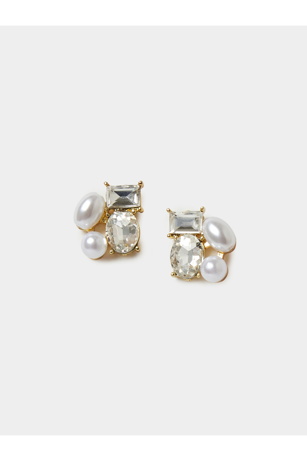 Faux Pearl Stud Earrings