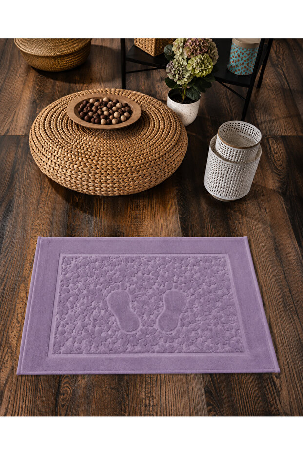 Jacquard 100% Cotton Foot Towel - Bath Mat