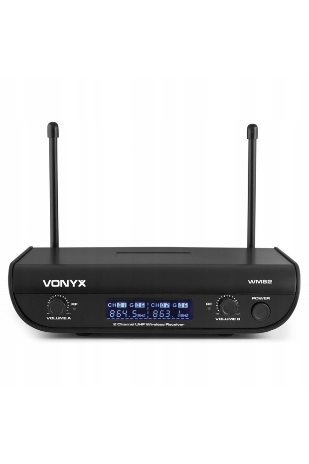 BAZA 2x microfon headset UHF 2x set microfoane lavalieră