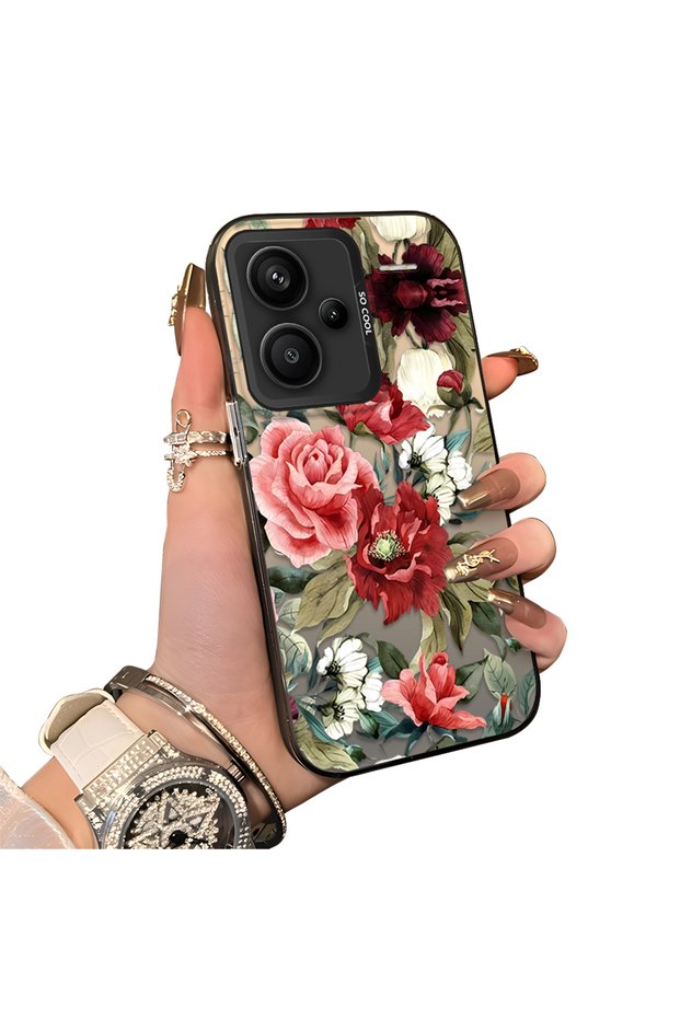 Xiaomi Redmi Note 13 Pro Plus+ 5g Compatible Hard Acrylic Back Silicone Edge Lens Protection Case