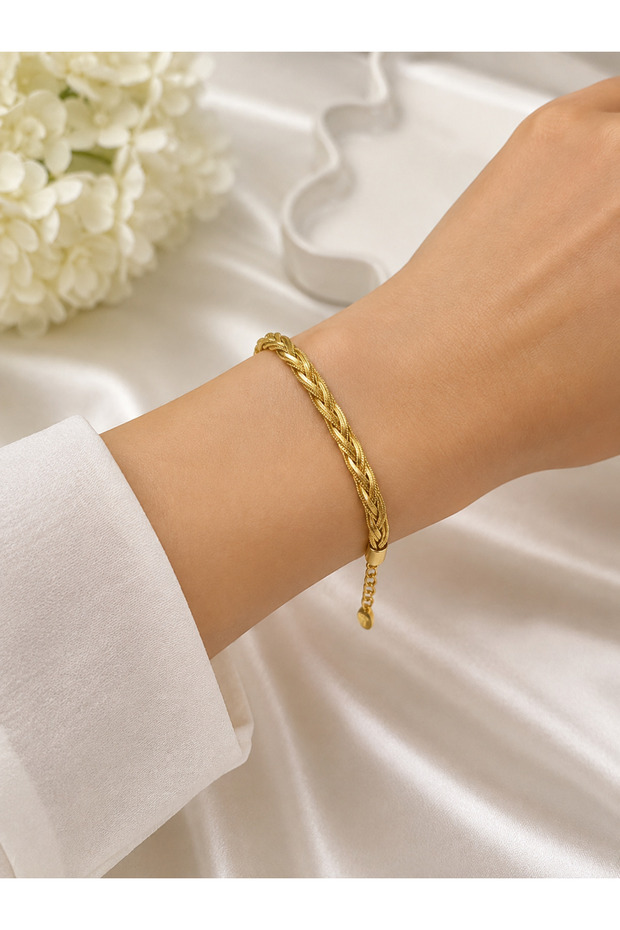 316L Stainless Steel Three Color Mesh Chain Bracelet