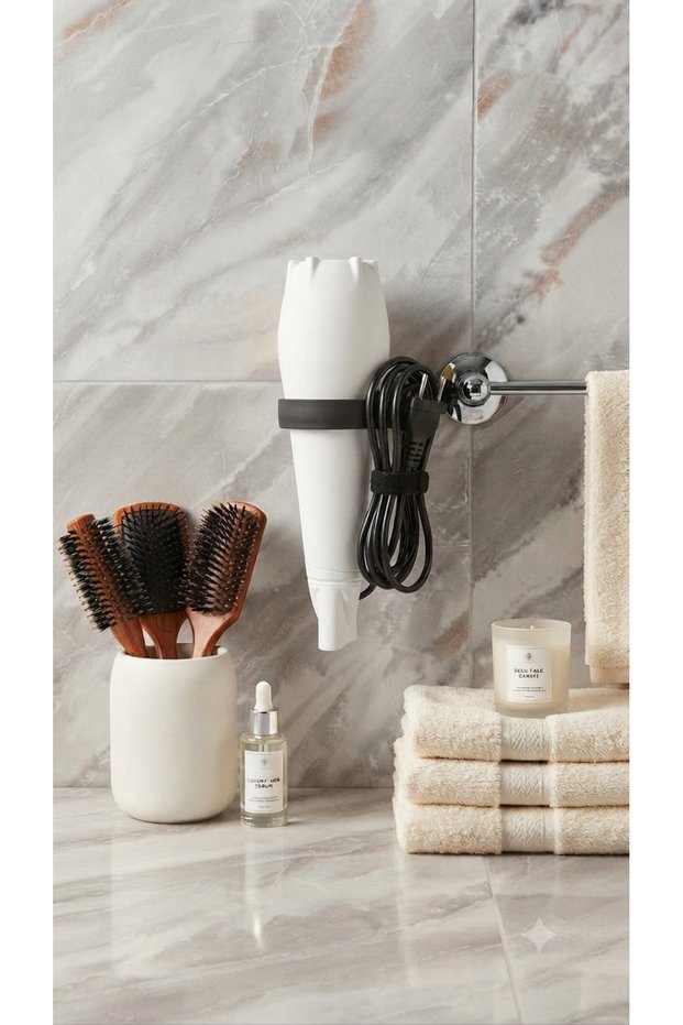 Adhesive Hair Dryer Hanger, Blow Dryer Hanging Bracket