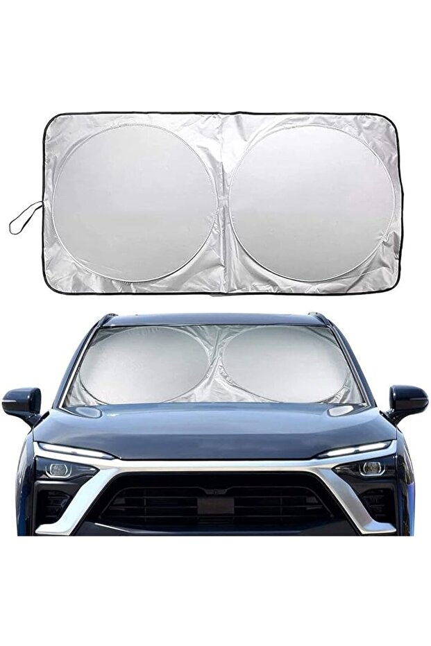 Nalanda Foldable Storage Bag Windshield Sun Shade for Car Front Windshield Sunshade Cover Effective Sun and Uv Blocker