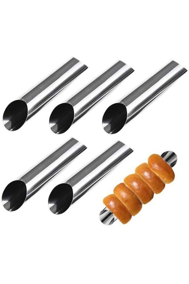 Canori Roll Baking Set (5 pieces), stainless steel, silver.