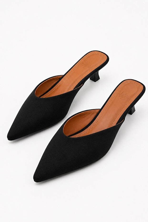 Ozy Women's Pointed Toe Low Heel Slippers 4cm