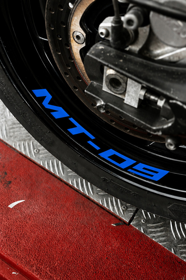 Lettering Sticker Set (4 Pieces) for Rim for Yamaha Mt-09