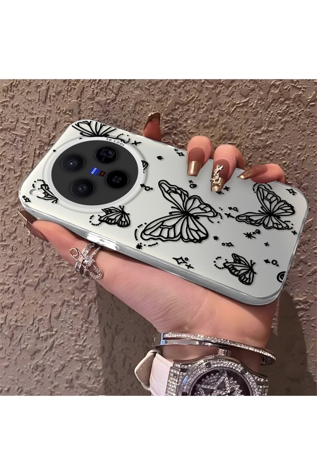 Vivo X300 Compatible Elegant Night Style Butterfly Case, Durable Protective Case for Daily Use