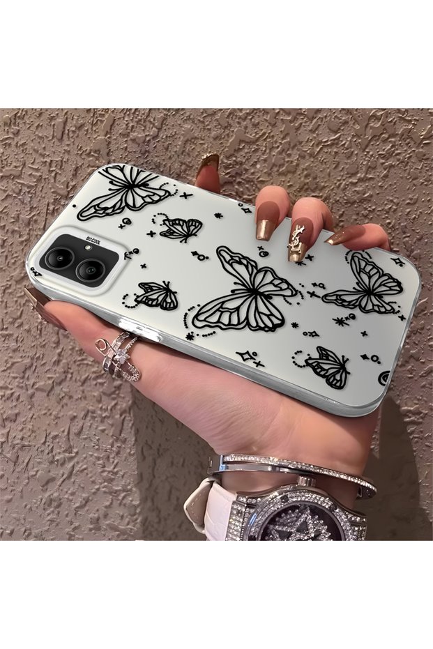 Samsung Galaxy A05 Compatible Elegant Night Style Butterfly Case, Durable Protective Case for Daily Use